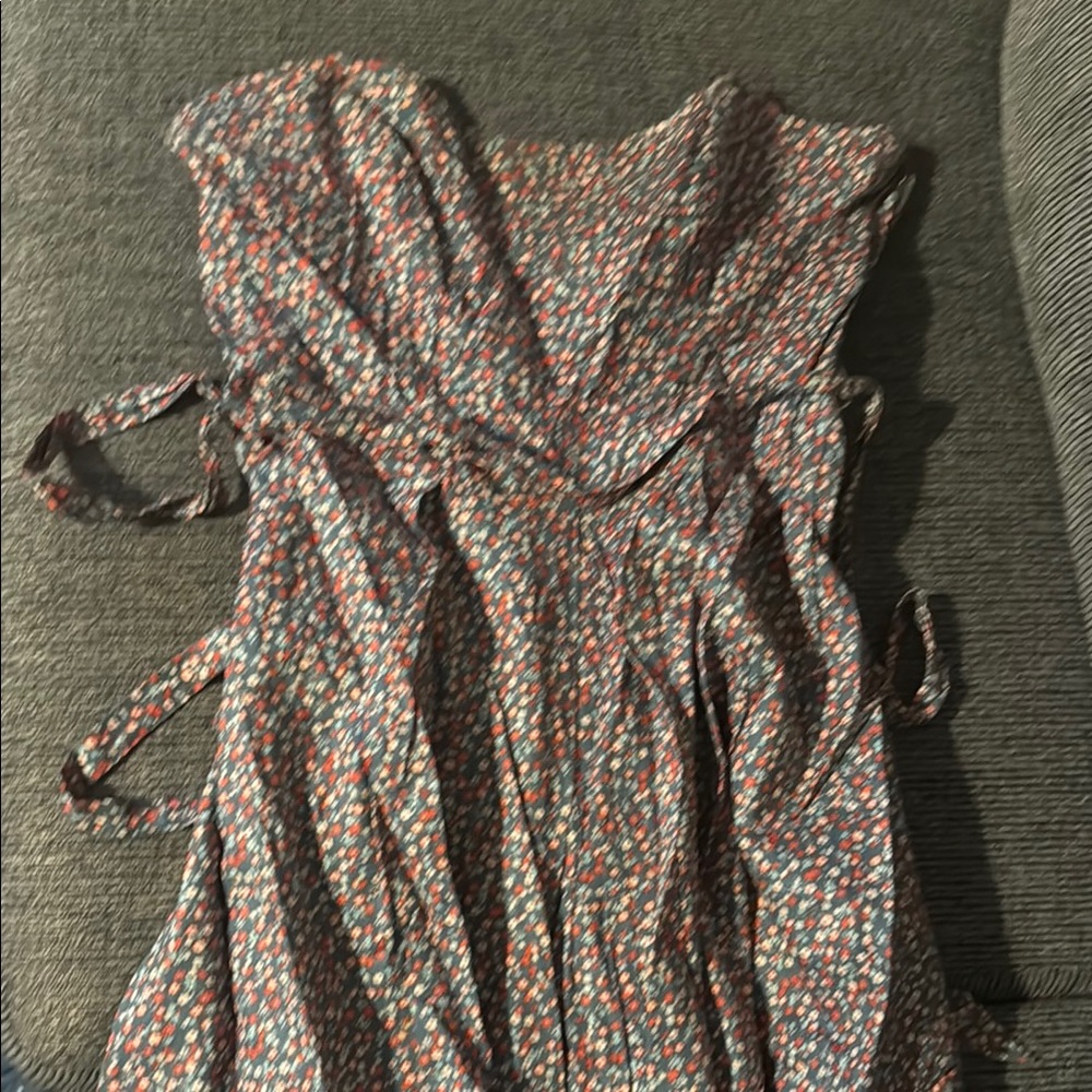 American Eagle Outfitters Ruffled Tie Front Sundress - Picture 3 of 4